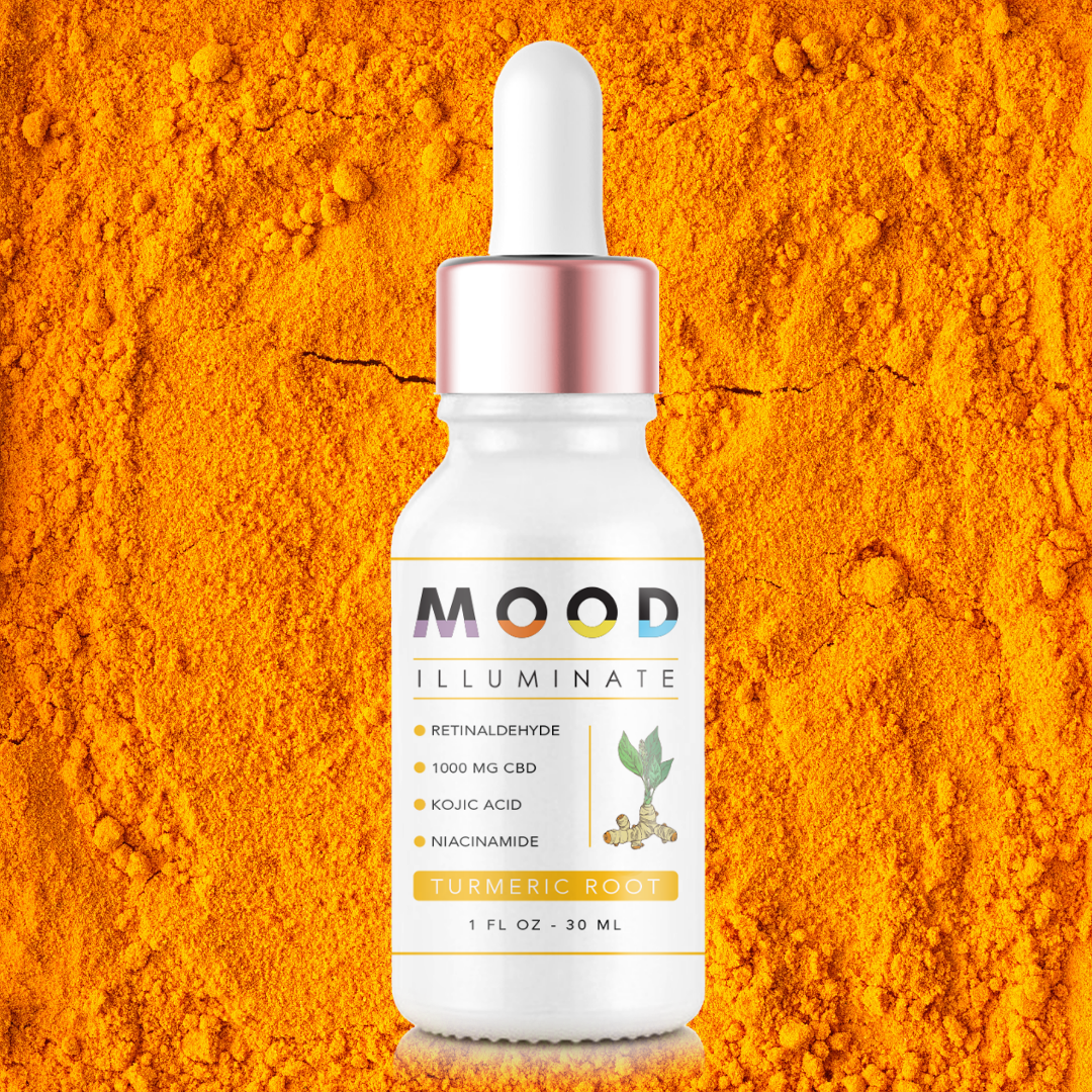 ILLUMINATE Face Serum bottle with a dropper, showcasing its elegant design and natural ingredients.