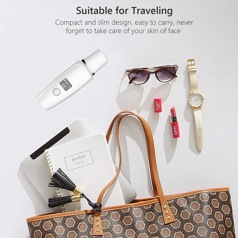 LCD Screen Peeling Machine for blackhead removal and pore cleaning, featuring a large LED display and stainless steel shovel head.