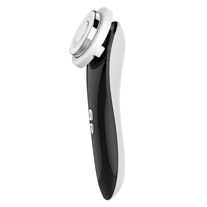 LED Photon Rejuvenation Therapy device in white and pink, designed for skin lifting and tightening with vibration massage features.