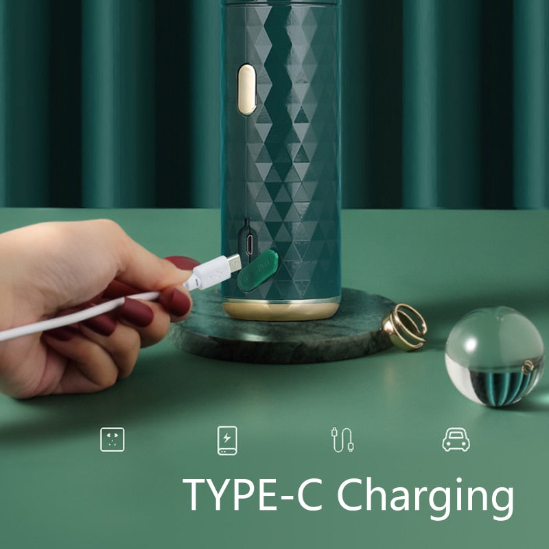 Nano Facial Sprayer Steamer with mist, showcasing its sleek design and portable features for skincare.