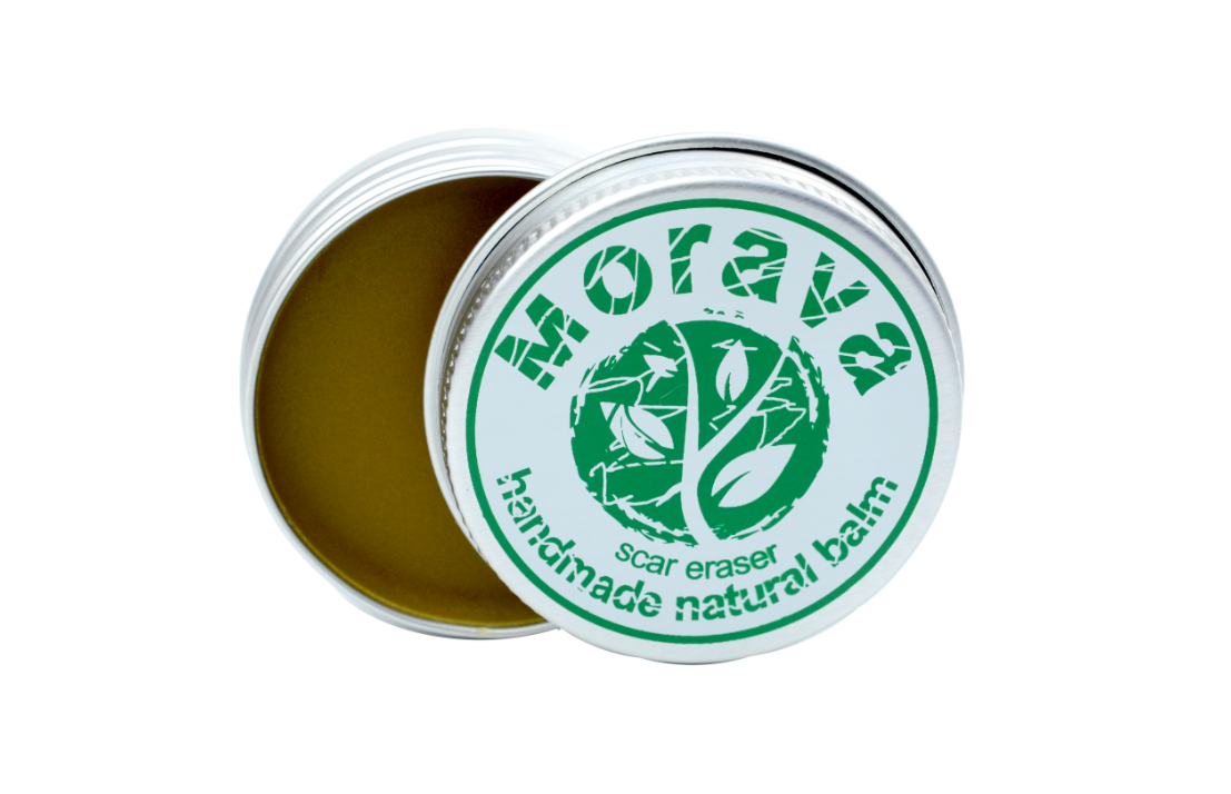 Natural body balm in a 30 ml container, featuring a blend of natural oils and extracts for smooth and clean skin.