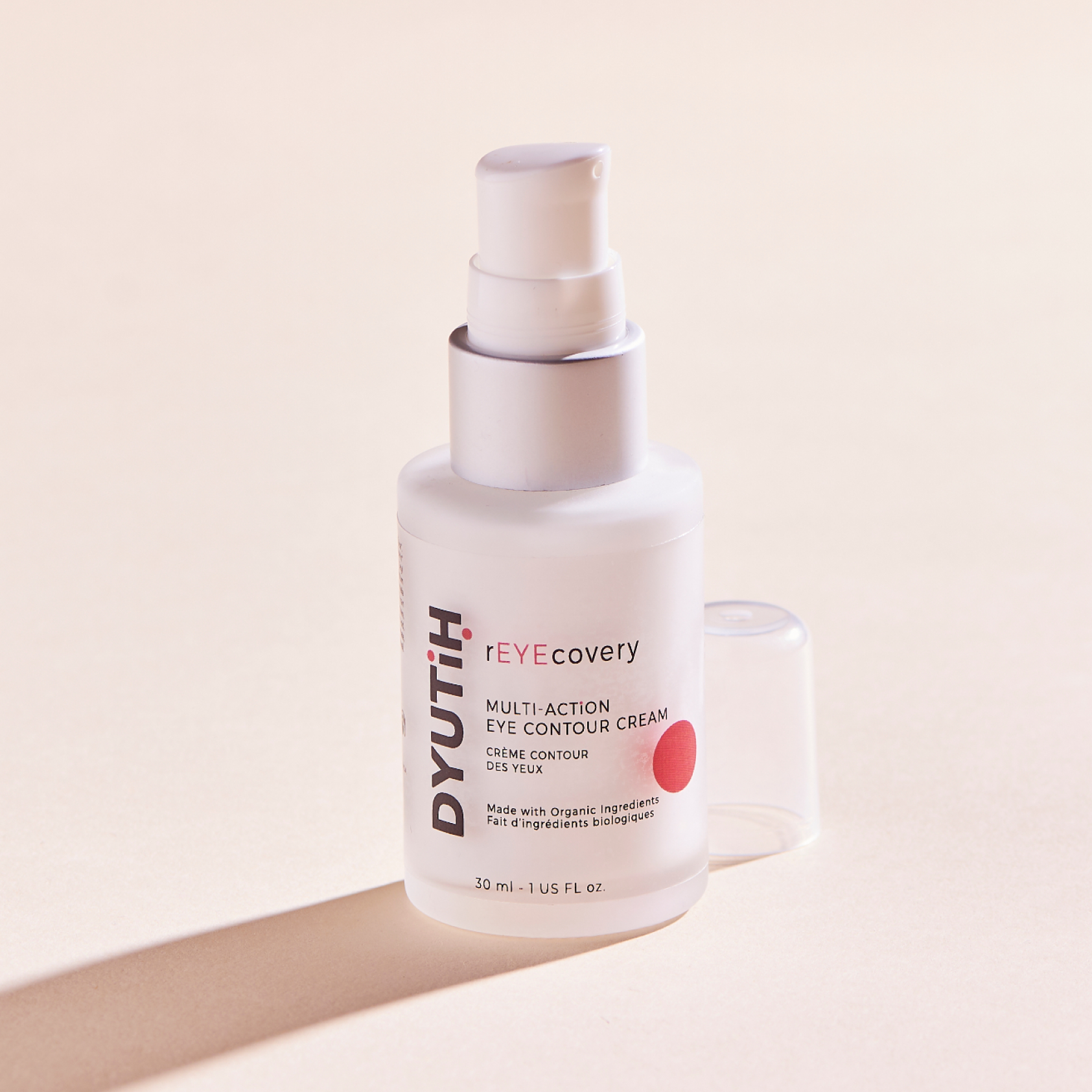 rEYEcovery Multi-Action Eye Contour Cream in a sleek jar, showcasing its rich and silky texture, ideal for reducing wrinkles and fatigue around the eyes.