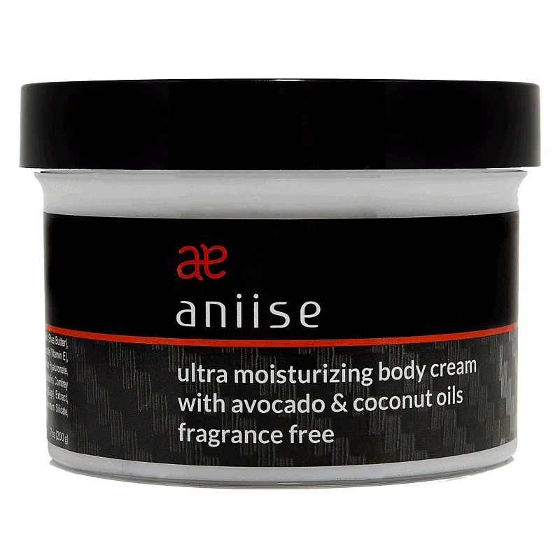 Ultra Moisturizing Body Cream in a sleek jar, showcasing its rich texture and natural ingredients.
