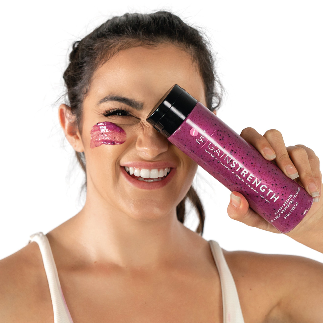 Ultra-Nourishing Exfoliating Mask featuring mixed berries and natural ingredients for skincare.