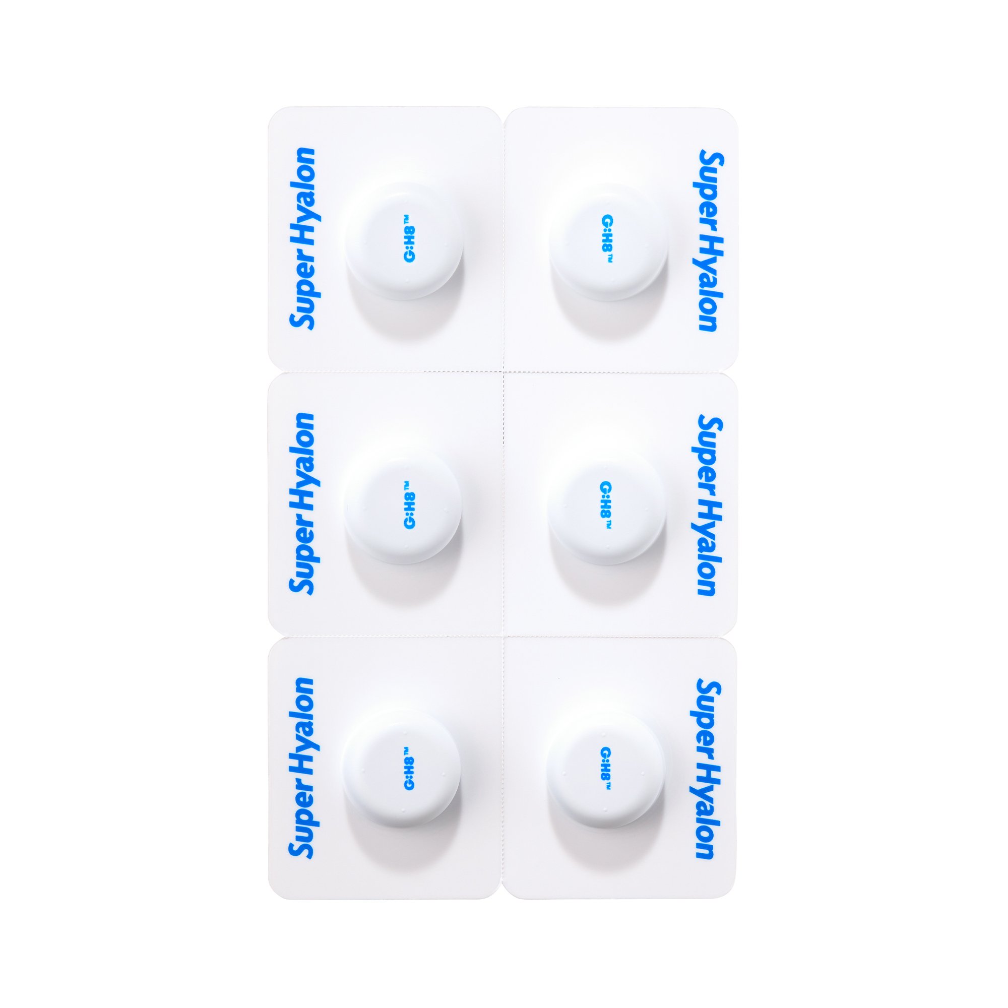 VT Super Hyalon Ampoule packaging with six individual ampoules designed for deep hydration and skin nourishment.