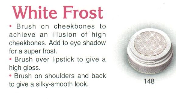 Danyel's White Frost Highlighter showcasing its shimmering texture, perfect for cheeks, eyes, and body.