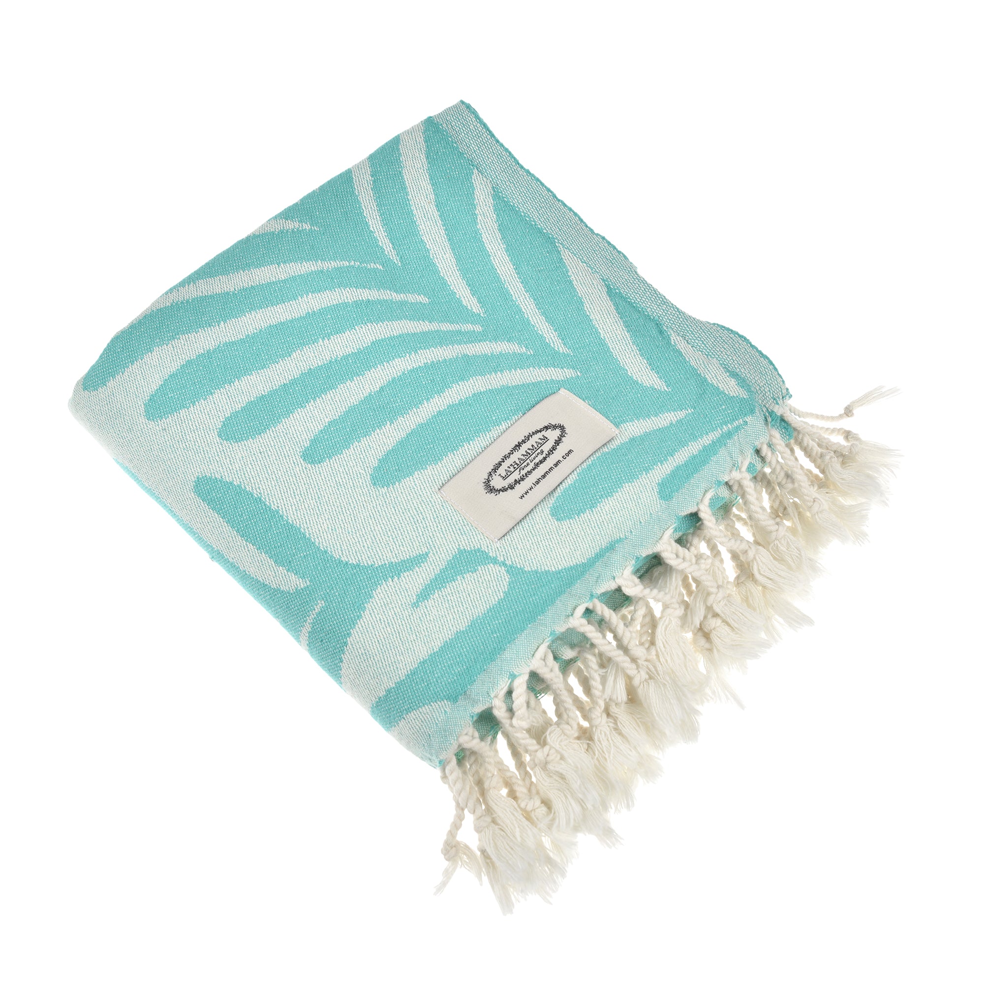 Exclusive Jungle Peshtemal Beach Towel made of 100% cotton, featuring a vibrant jungle design, perfect for beach, pool, or yoga use.