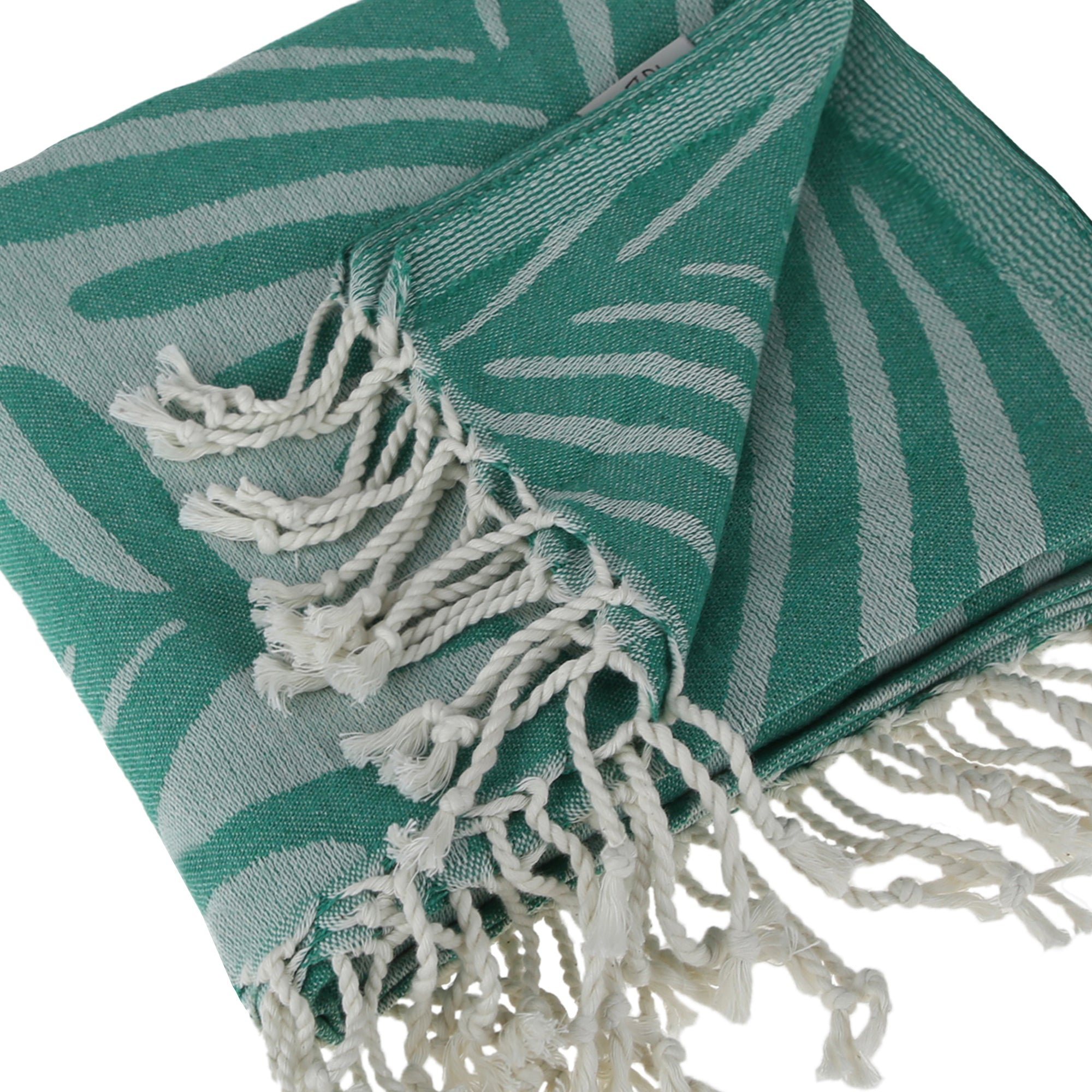 Jungle Peshtemal Pure Cotton Throw Beach Towel in vibrant colors, showcasing its traditional woven design and soft texture.