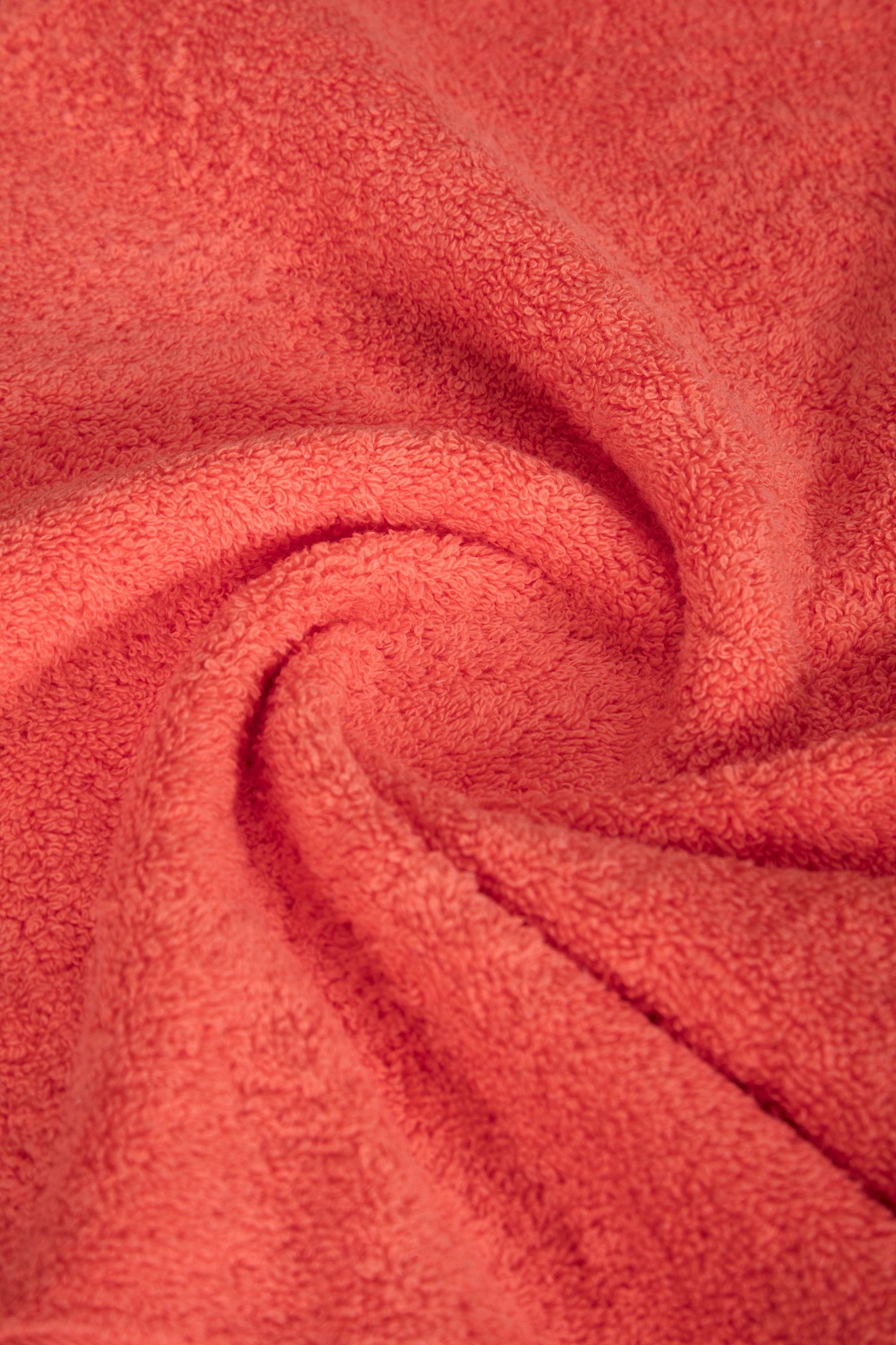 A luxurious set of 6 Turkish cotton bath towels in vibrant colors, showcasing their softness and dobby border design.