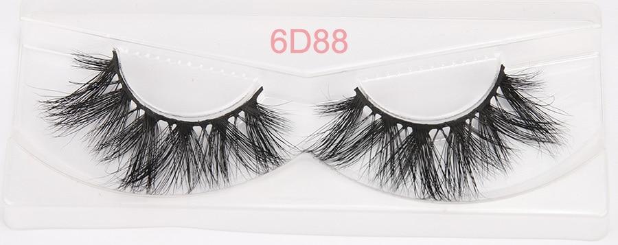 10 pairs of 6D mink false eyelashes with crisscross design, showcasing dramatic volume and reusable quality.