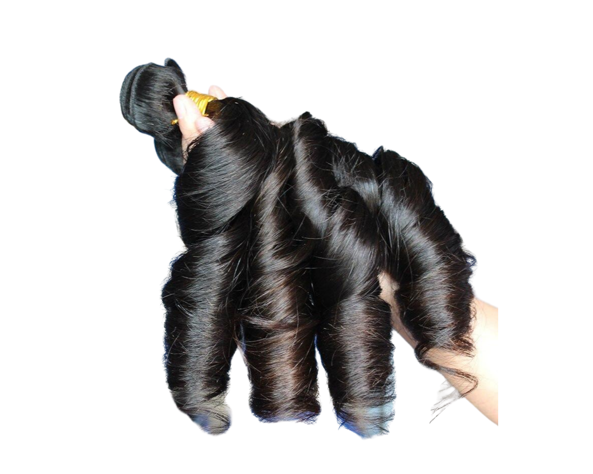 10A Grade Romance Curl Fumi Human Hair bundles with 4x4 closures, showcasing natural curls and high-quality Swiss lace.