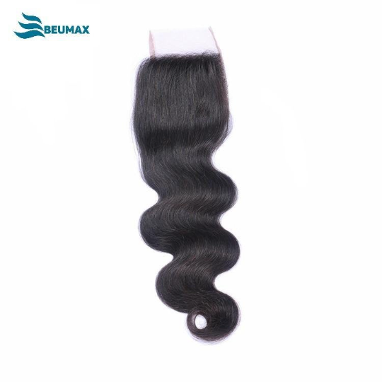 10A Grade 4x4 Brazilian Body Wave Lace Closure made from Remy human hair, showcasing its luxurious texture and natural appearance.
