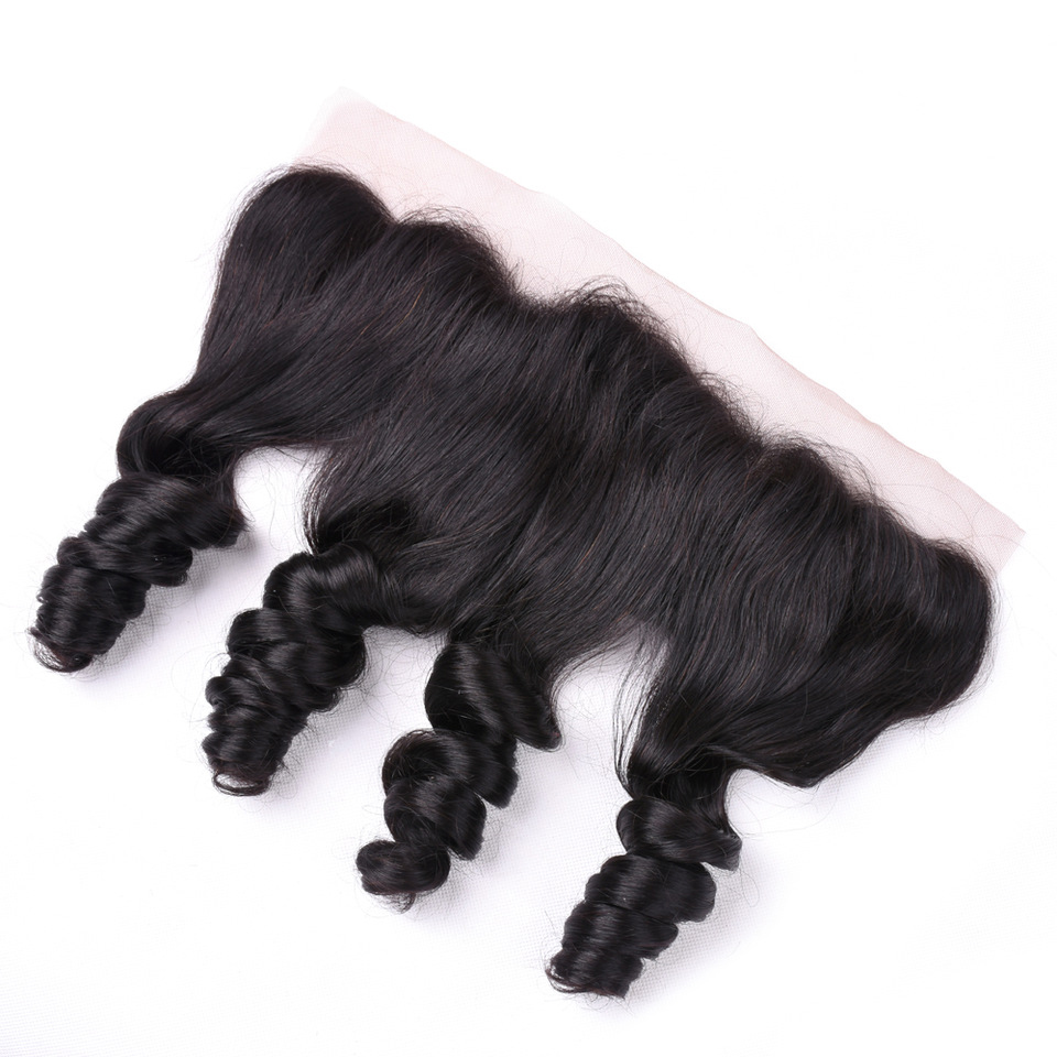 10A Grade HD Transparent 13x4 Lace Frontal Closure featuring body wave texture, Swiss lace, and natural color for seamless integration.