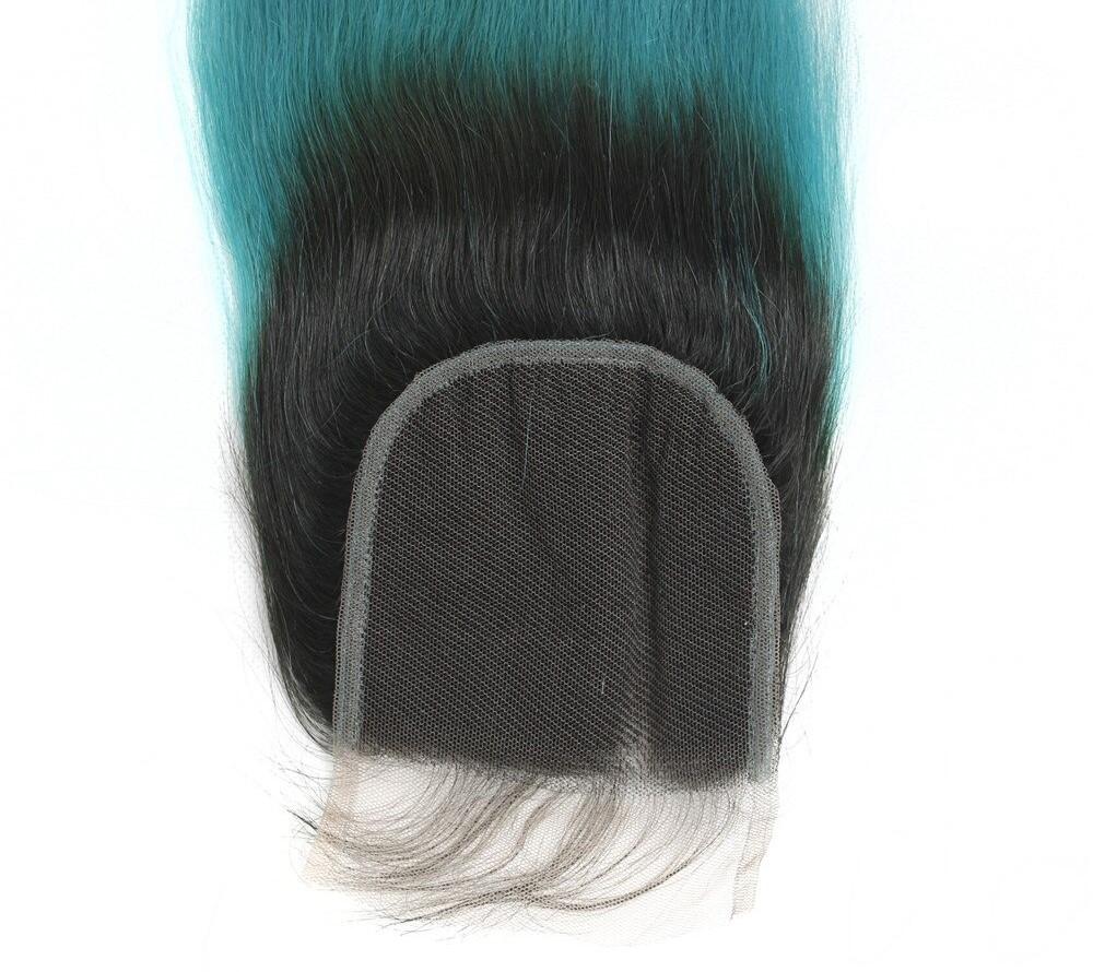 10A Grade Light Blue Straight Hair Bundles with Closures and Frontals, showcasing vibrant color and premium quality.