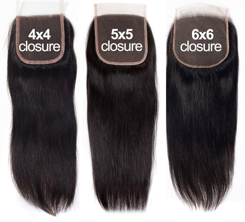 10A Grade Straight 4x4 Brazilian Lace Closure made from Remy human hair, showcasing its natural straight texture and Swiss lace base.