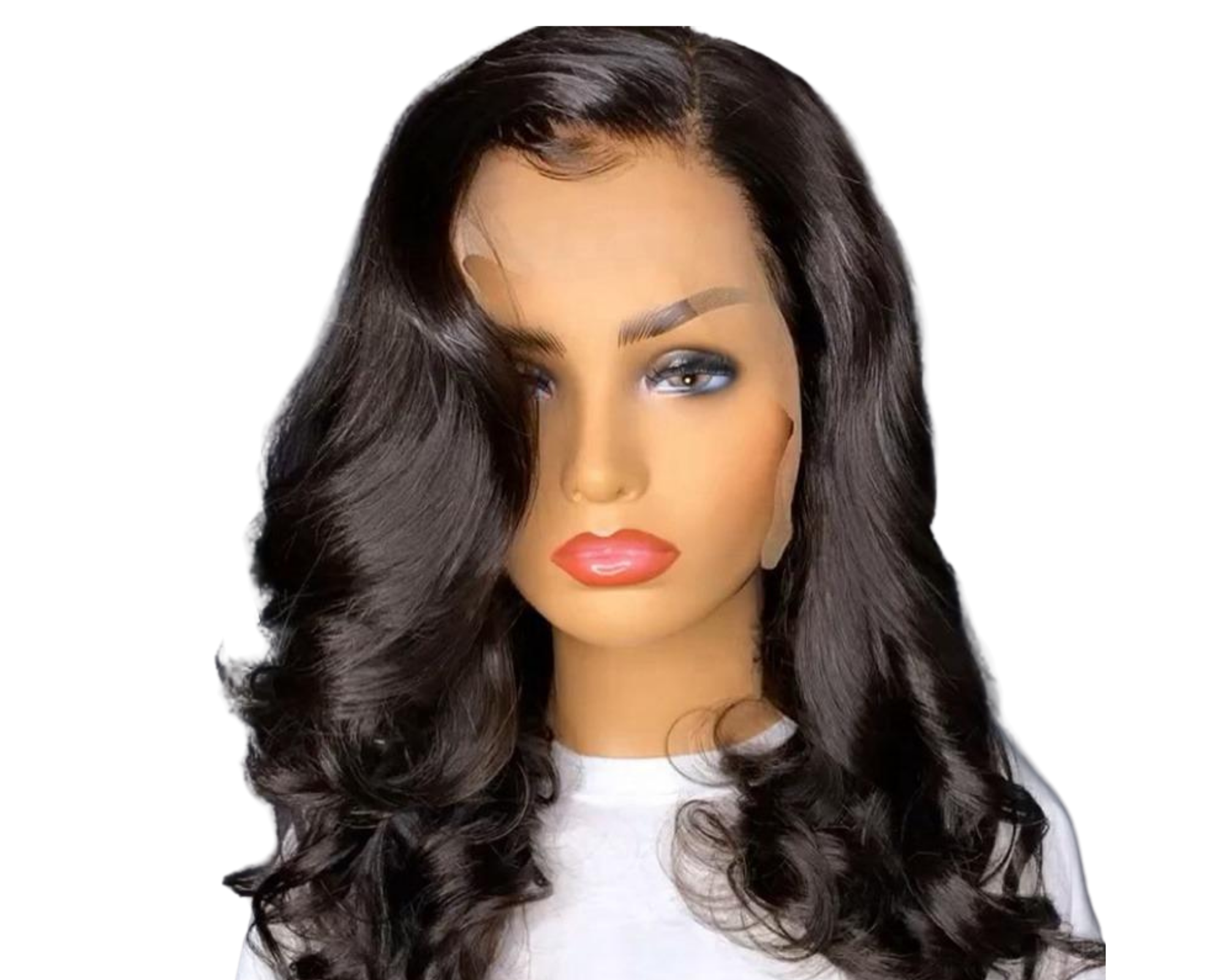 180% Density Body Wave Short Bob Lace Front Wig in natural color, showcasing soft waves and a natural hairline.