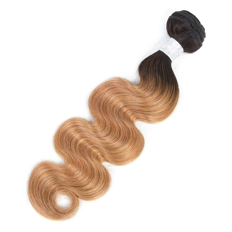 High-quality #27 Body Wave 10A Grade hair bundles with 4x4 closures and 13x4 frontal, showcasing beautiful waves and rich color.
