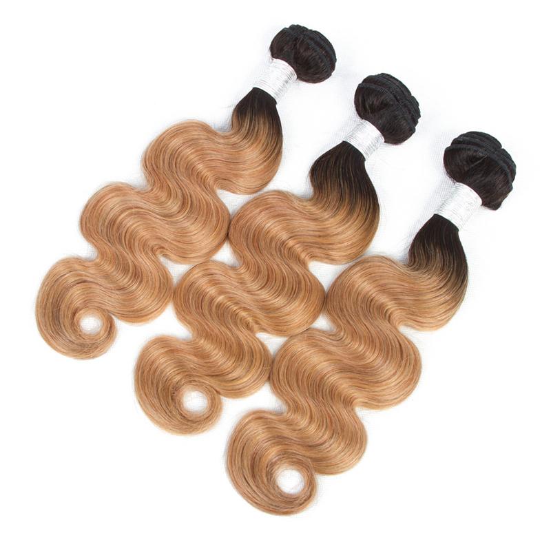 High-quality #27 Body Wave 10A Grade hair bundles with 4x4 closures and 13x4 frontal, showcasing beautiful waves and rich color.