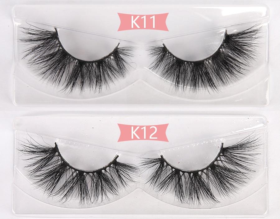 A collection of 30 pairs of luxurious 3D mink lashes, showcasing their thick and long design for dramatic eye enhancement.