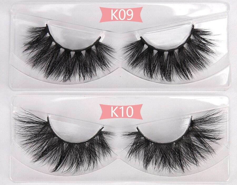 A collection of 30 pairs of luxurious 3D mink lashes, showcasing their thick and long design for dramatic eye enhancement.