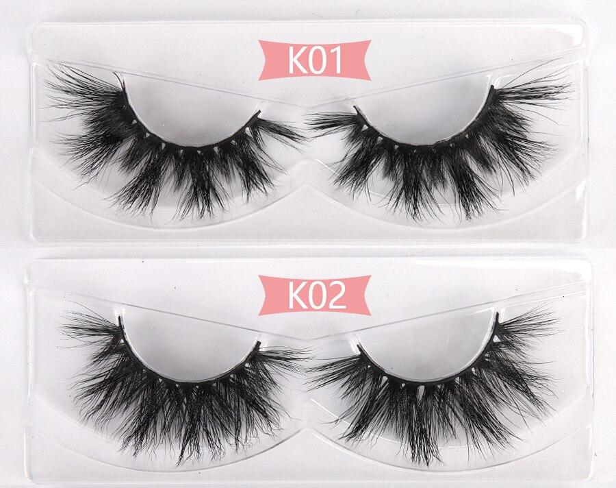 A collection of 30 pairs of luxurious 3D mink lashes, showcasing their thick and long design for dramatic eye enhancement.