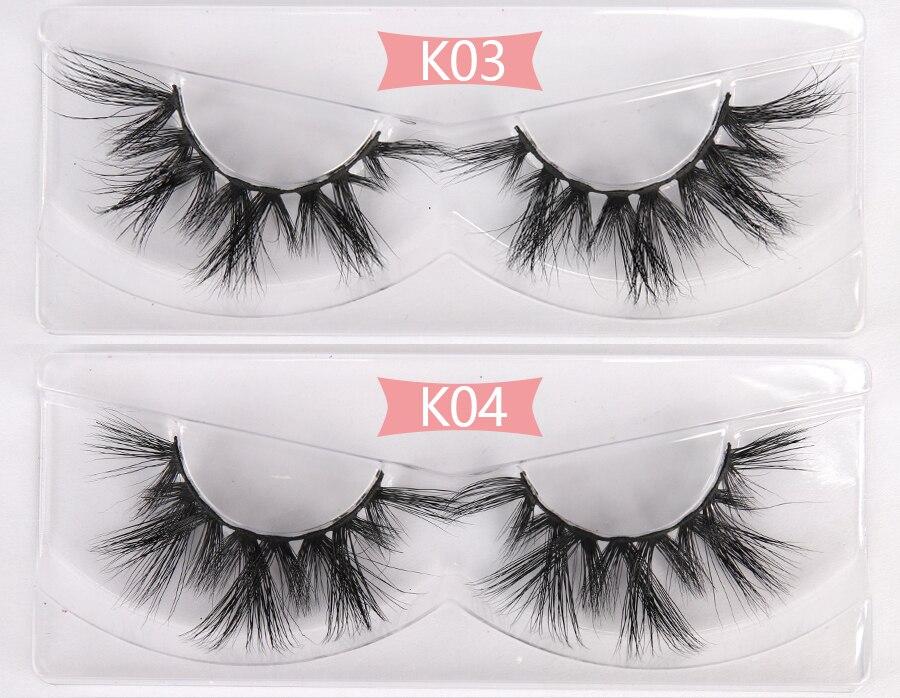 A collection of 30 pairs of luxurious 3D mink lashes, showcasing their thick and long design for dramatic eye enhancement.