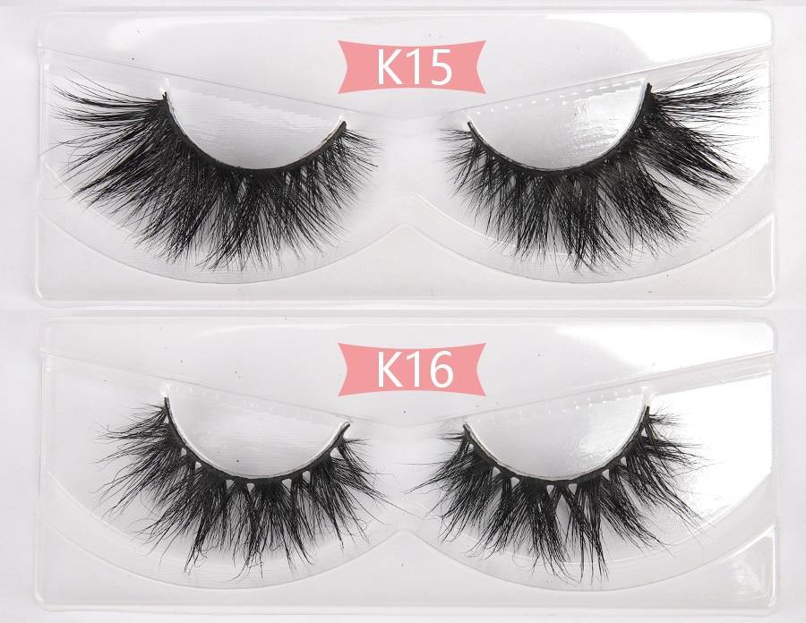 A collection of 30 pairs of luxurious 3D mink lashes, showcasing their thick and long design for dramatic eye enhancement.