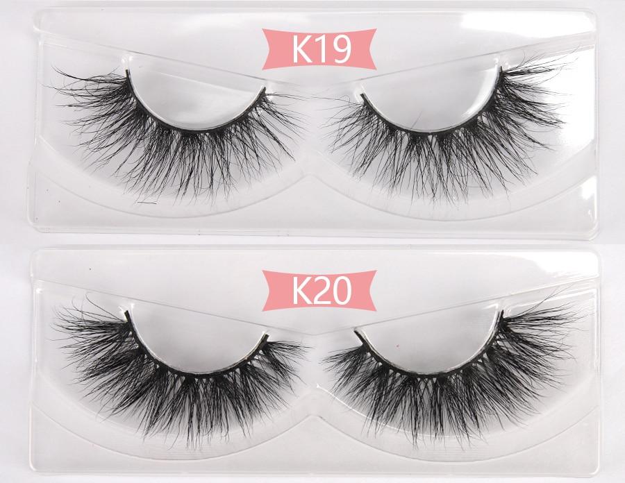 A collection of 30 pairs of luxurious 3D mink lashes, showcasing their thick and long design for dramatic eye enhancement.