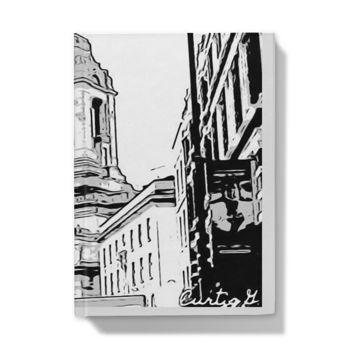 A Grand Place Hardback Journal with a smooth matte finish and 64 pages of quality 90 gsm paper, ideal for writing and sketching.