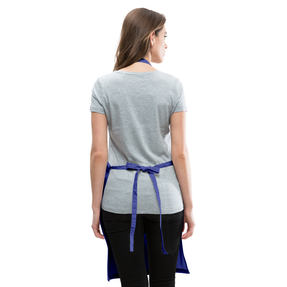 Adjustable Apron made of lightweight cotton, featuring a split front pocket and adjustable drawstring for a comfortable fit.