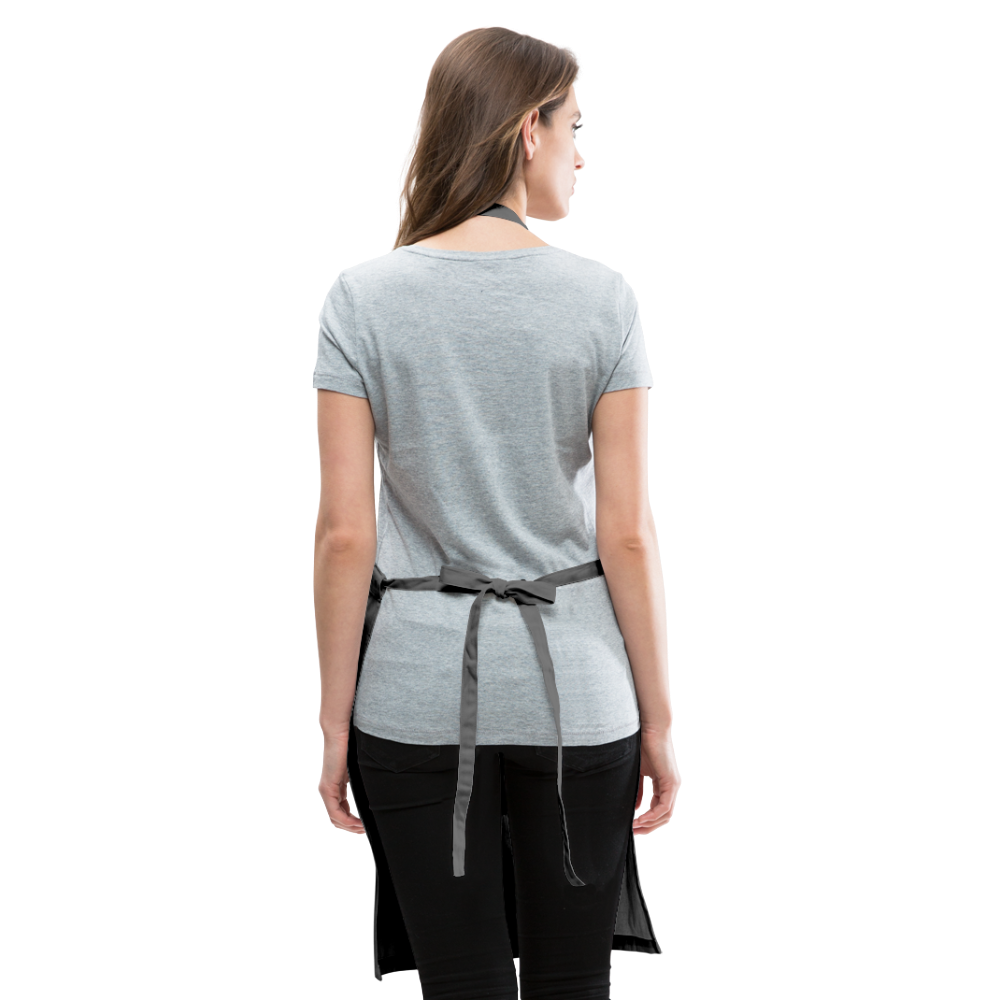 Adjustable Apron made of lightweight cotton, featuring a split front pocket and adjustable drawstring for a comfortable fit.