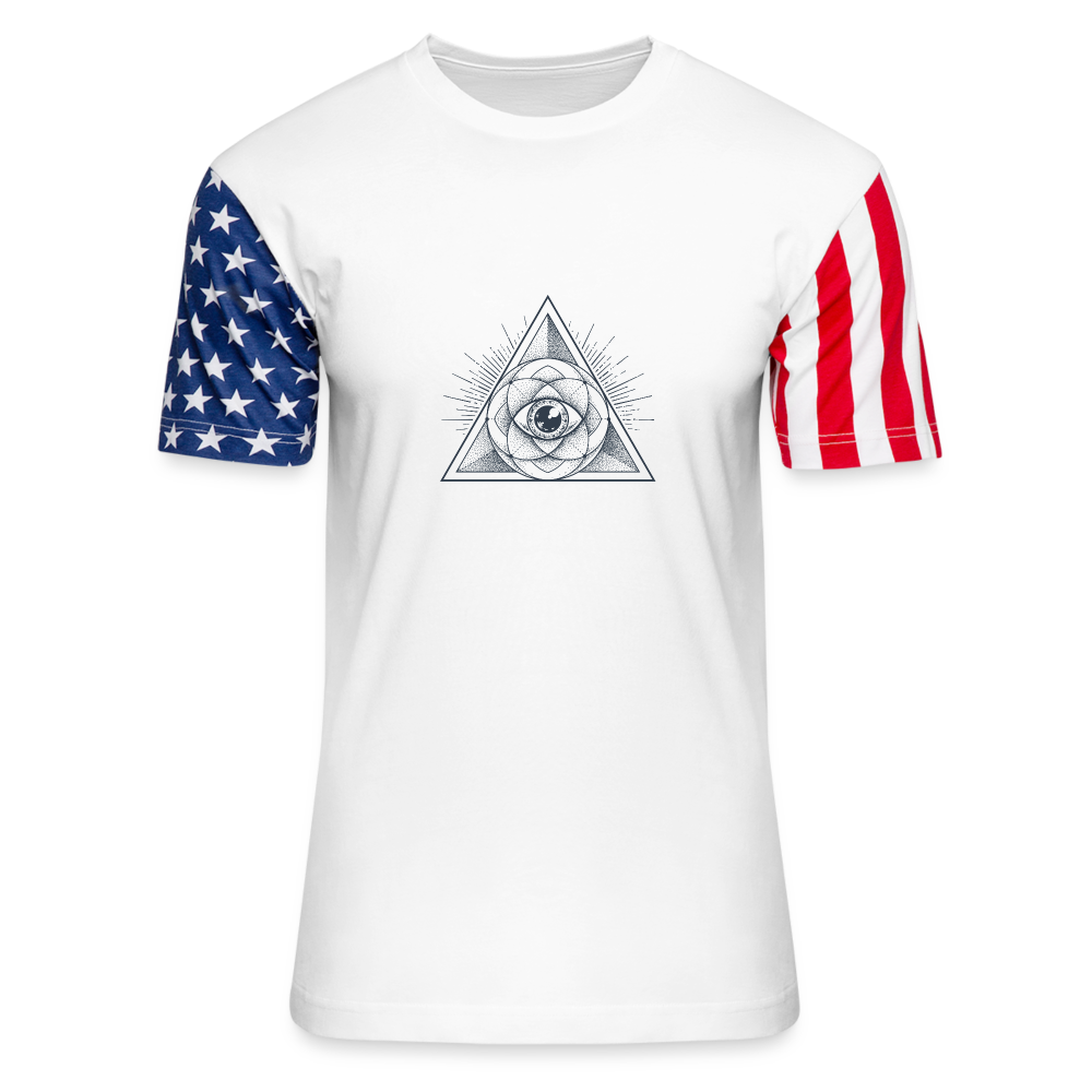 Adult Stars & Stripes T-Shirt featuring a patriotic design with stars and stripes, made from breathable cotton.
