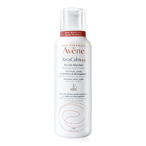Avène XeraCalm A.D Lipid-Replenishing Balm in a sleek container, designed for dry and sensitive skin relief.