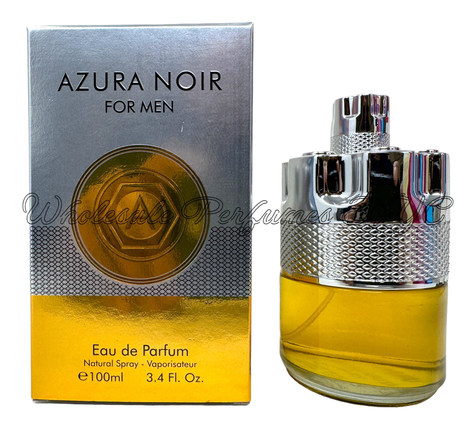 Azura Noir for Men Eau de Parfum Spray 3.4oz bottle with sleek design, part of Urban Collection.