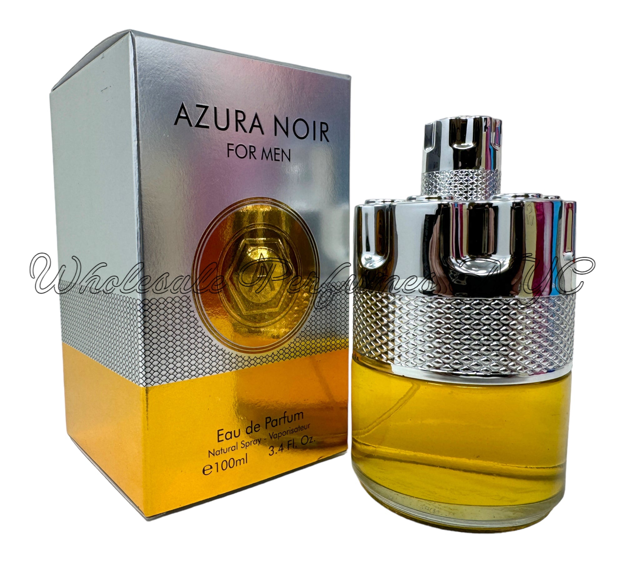 Azura Noir for Men Eau de Parfum Spray 3.4oz bottle with sleek design, part of Urban Collection.