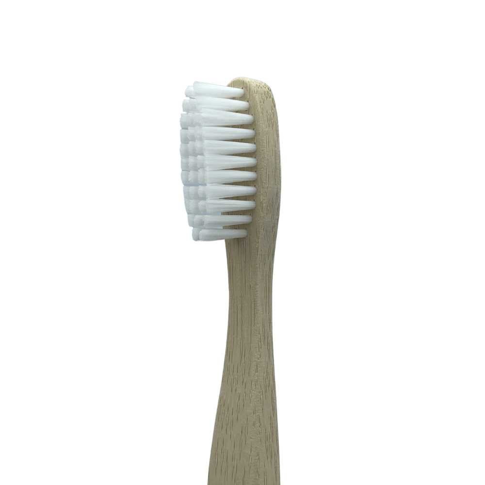 Eco-friendly bamboo toothbrush with soft bristles and stylish design, perfect for sustainable dental care.