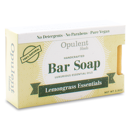Lemongrass Bar Soap with natural ingredients, showcasing its vibrant color and texture.