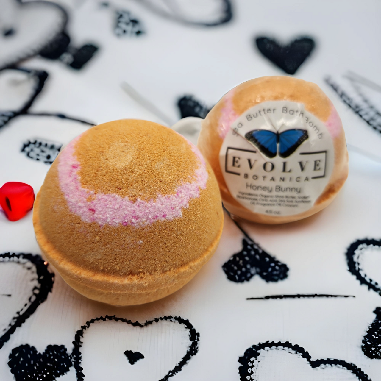 Honey Bunny Bath Bomb featuring vibrant colors and a cute bunny design, perfect for Easter celebrations.