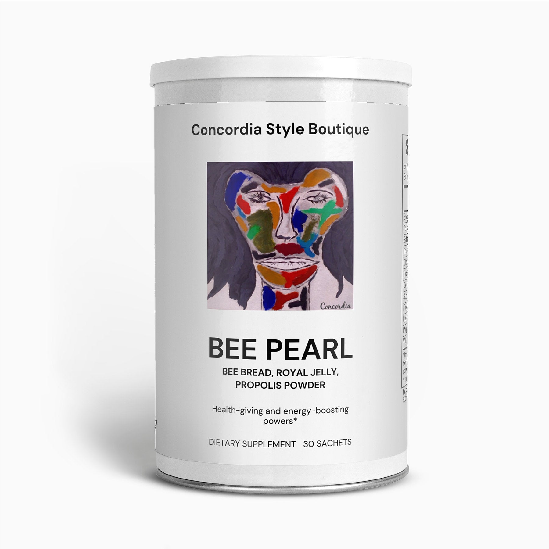 Bee Pearl Powder sachets with natural bee ingredients for smoothies and health benefits.