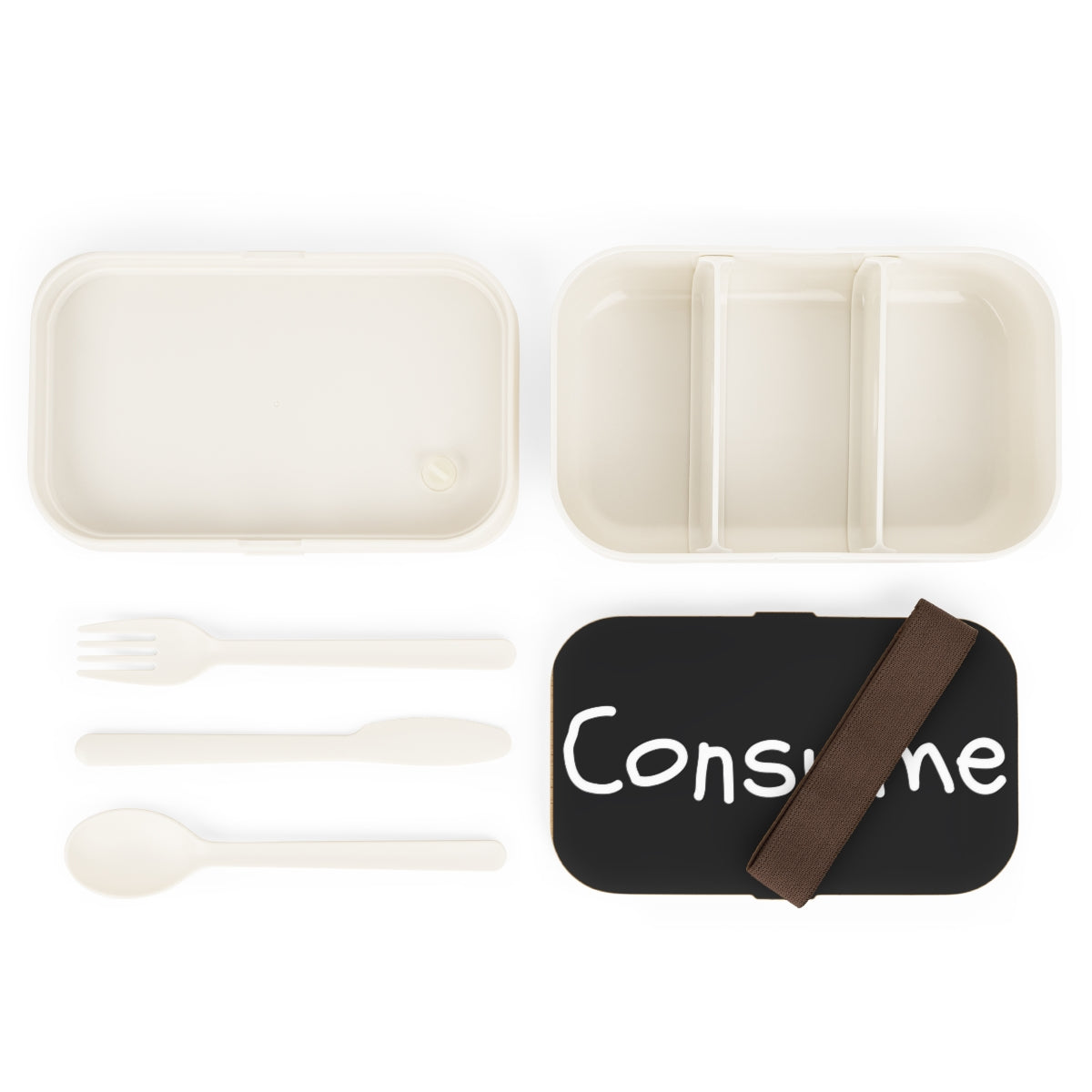 Bento Lunch Box with wooden lid and silicone tray, showcasing smart compartments for food separation.