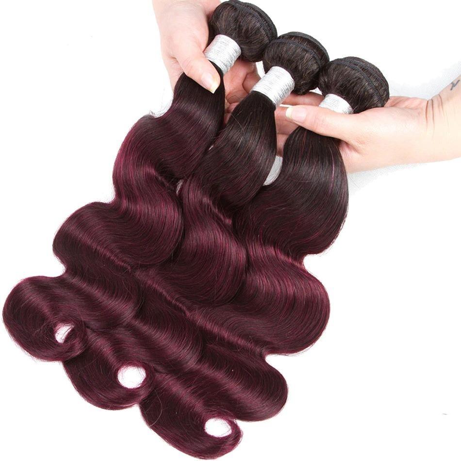 BeuMax 1B/99J Body Wave Bundles with Closures & Frontals showcasing luxurious, wavy texture and natural shine.