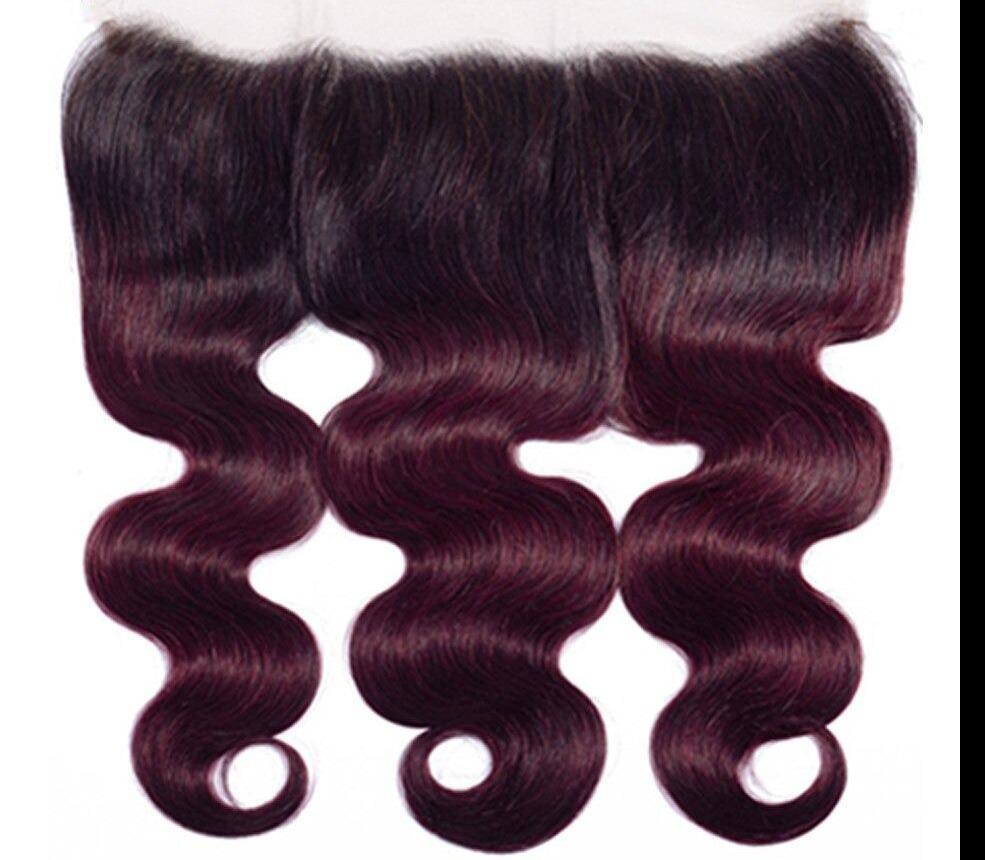 BeuMax 1B/99J Body Wave Bundles with Closures & Frontals showcasing luxurious, wavy texture and natural shine.