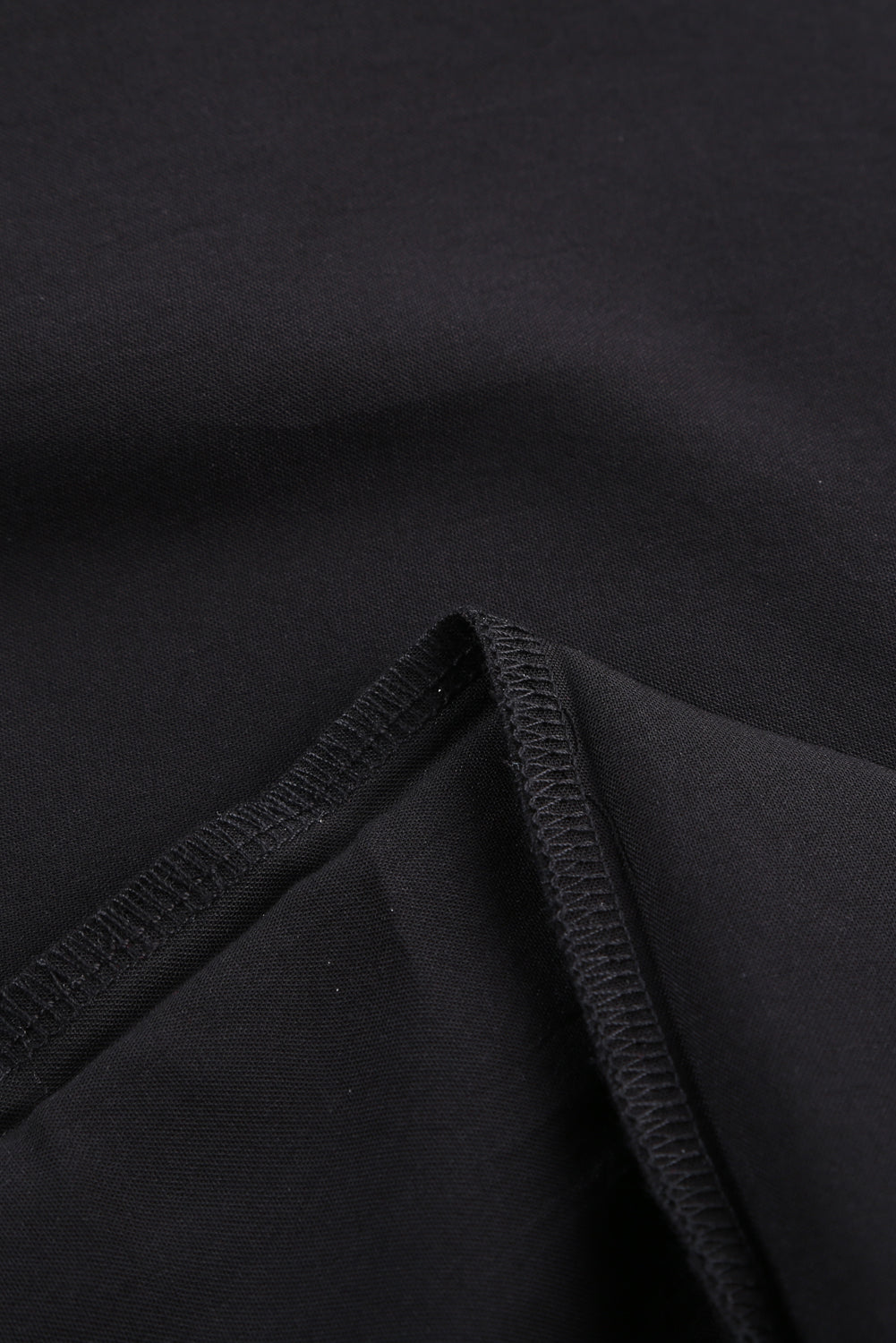 Black Girl's 3/4 Bell Sleeve Mesh Panel Blouse featuring sheer mesh panels and a stylish peek-a-boo back.