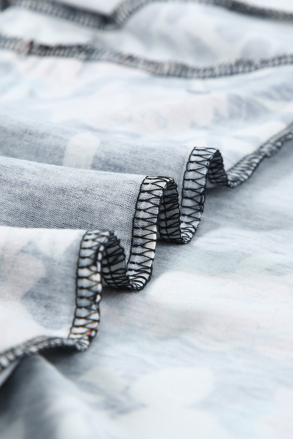 Black Leopard Striped Floral T Shirt featuring a mix of floral and animal prints with a comfortable crew neck and short sleeves.