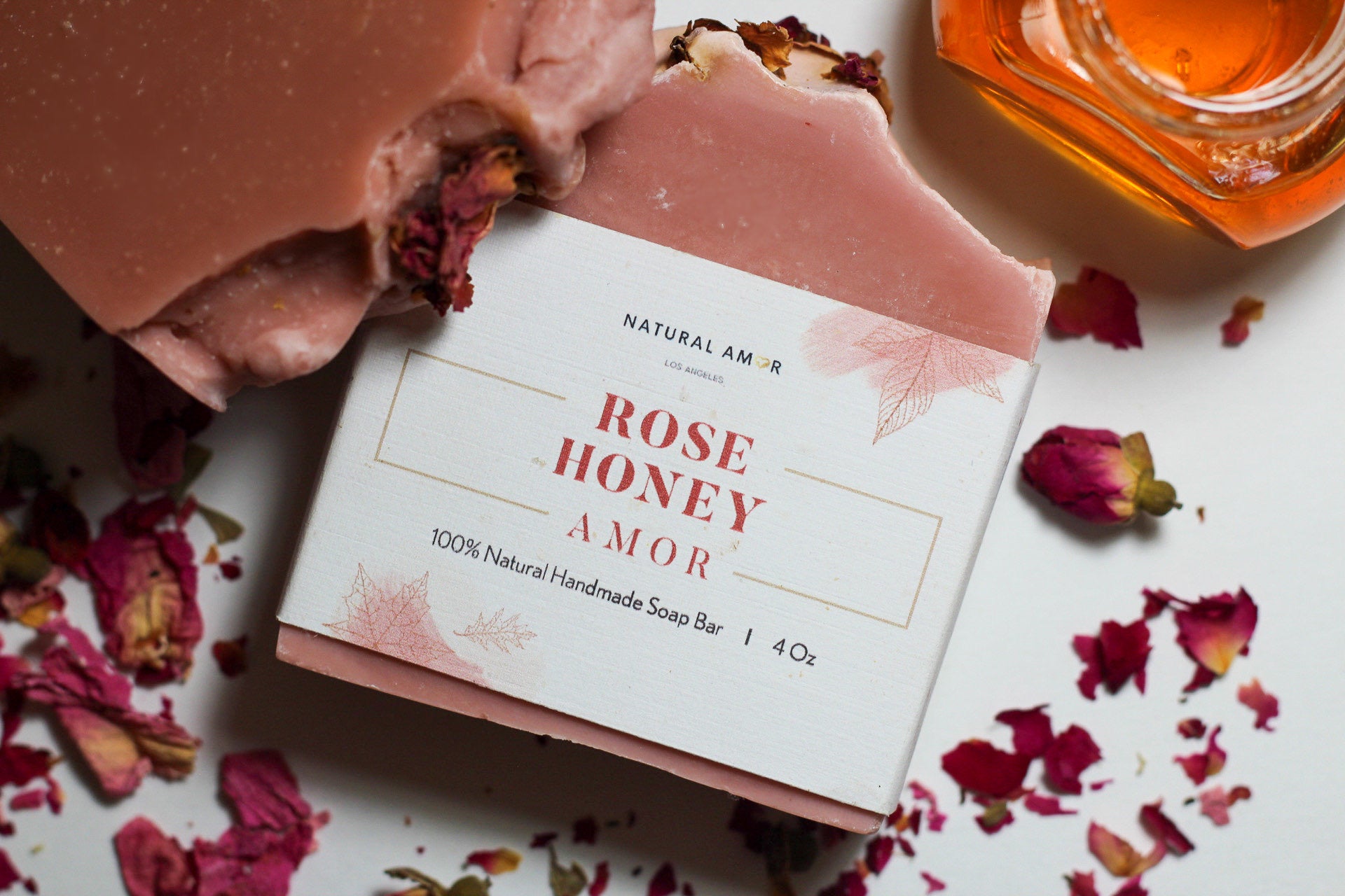Blooming Gift Box featuring bath bombs, handmade soap, and rose hand cream in an elegant packaging.