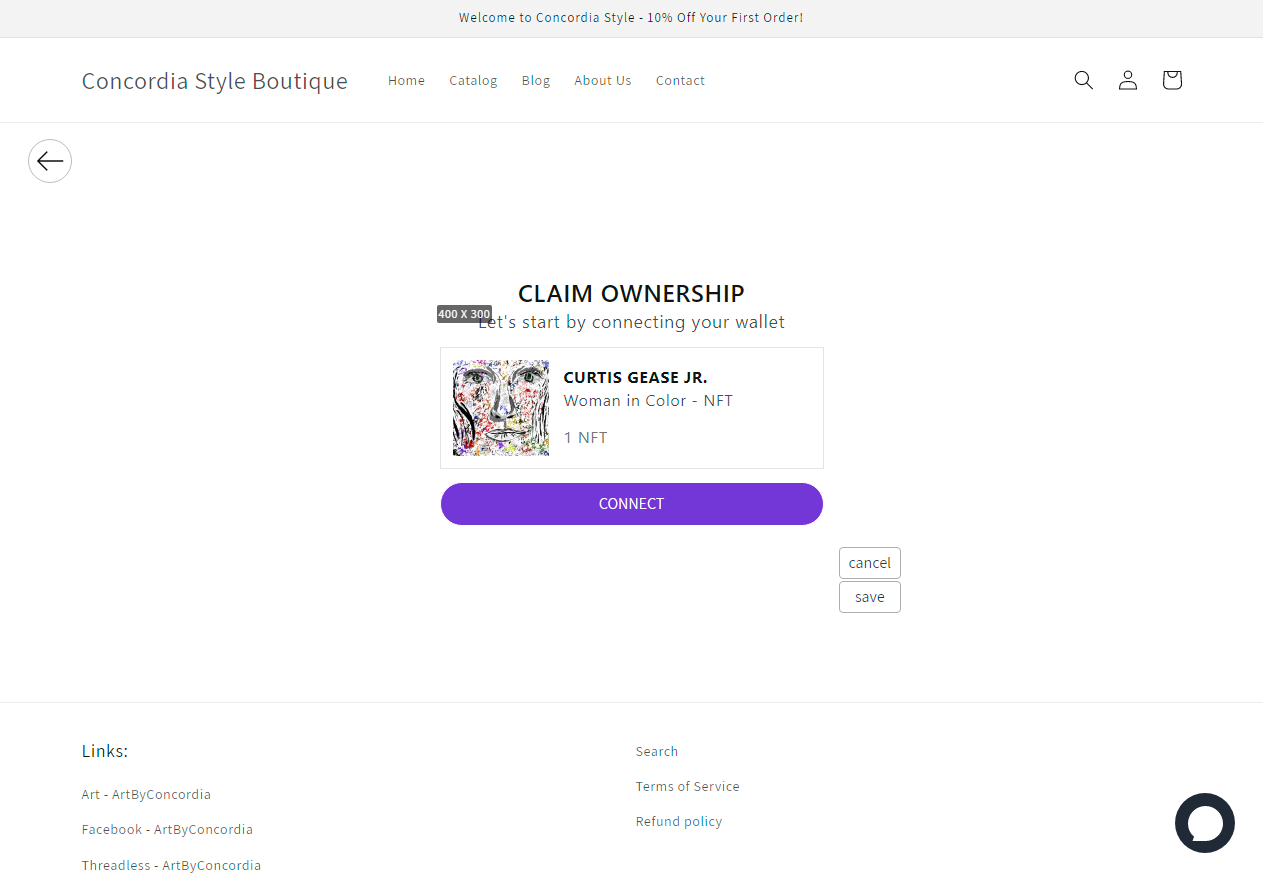 Blue NFT artwork displayed on a digital platform, showcasing its unique design and vibrant colors.