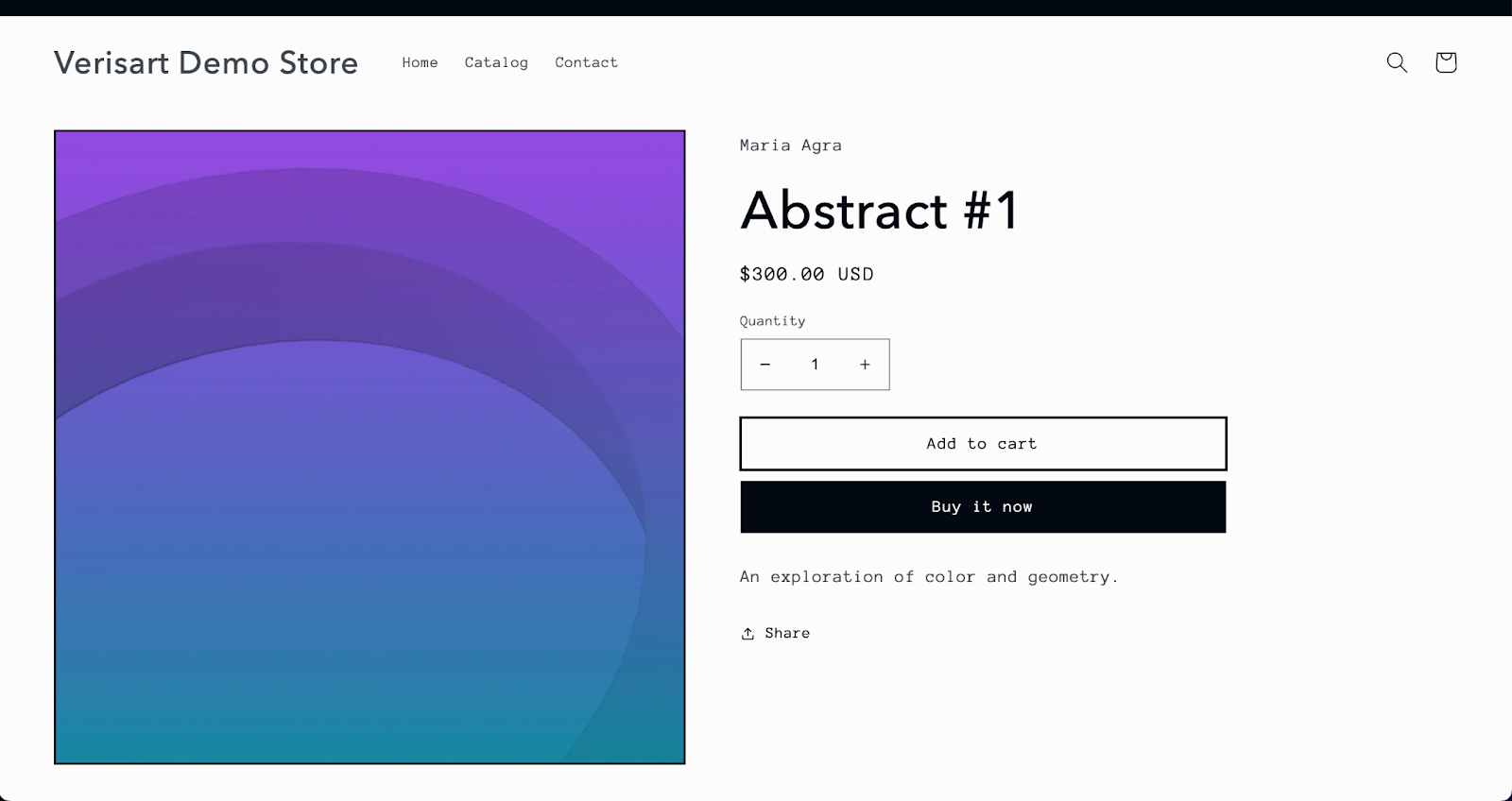 Blue NFT artwork displayed on a digital platform, showcasing its unique design and vibrant colors.