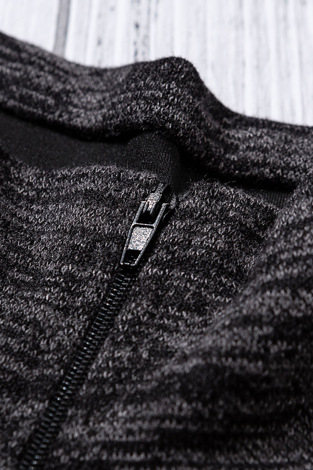 Blue Quarter Zip Pullover Sweatshirt featuring a kangaroo pocket and soft fabric, perfect for casual and sportswear.