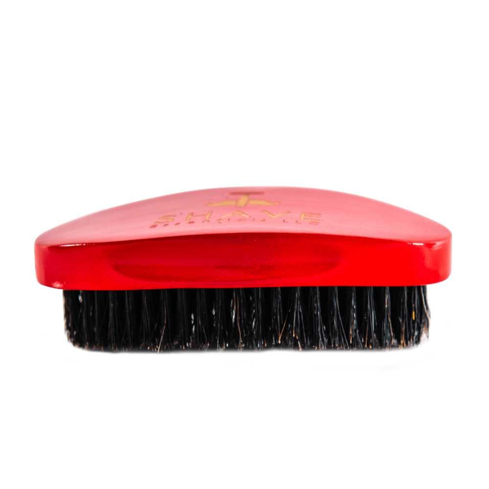 A high-quality Boar Bristle Hair Brush featuring a blend of natural boar bristles and nylon, available in red, black, and white colors.