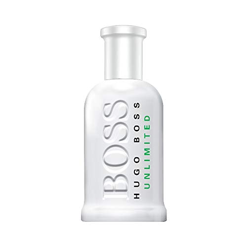 Boss Bottled Unlimited Eau de Toilette bottle showcasing its sleek design and vibrant fragrance.